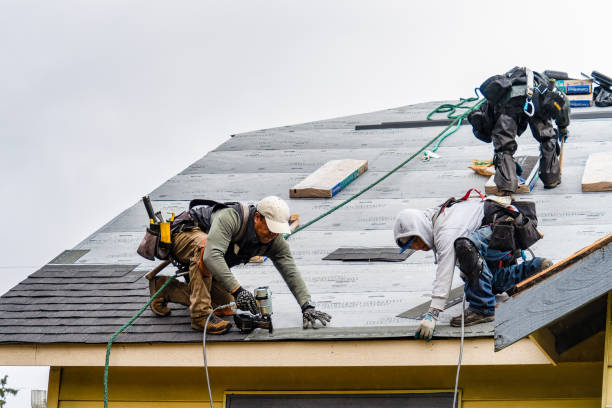 Professional Roofing technician working in Burkeville, VA